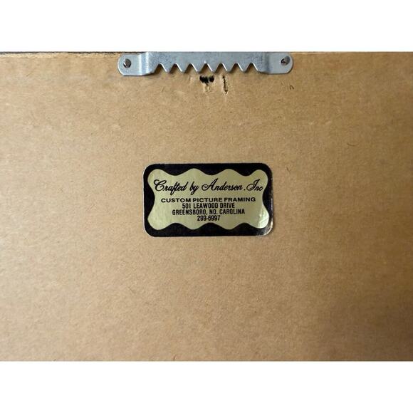 Vintage Framed Cross Stitch Classroom Homeschool Teacher 17.5Lx8W Cottagecore - Picture 4 of 8